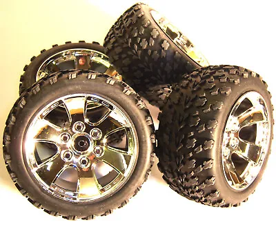 BS903-002 1/10 Scale Off Road Wheels And Tyres RC Nitro Monster Truck Buggy X 4 • £26.99