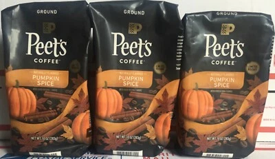 $24 • Buy Peet's Pumpkin Spice Flavored Ground Coffee 3 Packages