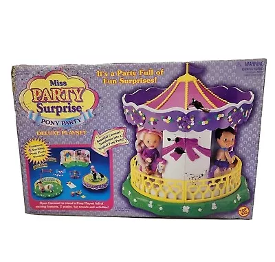 TOY BIZ 33380 Miss Party Surprise Pony Deluxe Playset UNOPENED 1999 Box WEAR • $39.80