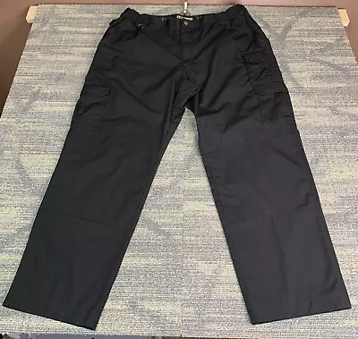 5.11 Tactical Men's Pants Ripstop Black Elastic Waist Cargo Pockets Sz 44 X 32 • $22