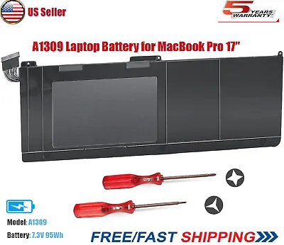 New Replace A1309 OEM Battery For Apple MacBook Pro 17 A1297 Early 2009 Mid 2010 • $55.69