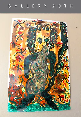 Wow! Fantastic Orig Abstract Art Painting! After Picasso Matisse Vtg Large • $1100