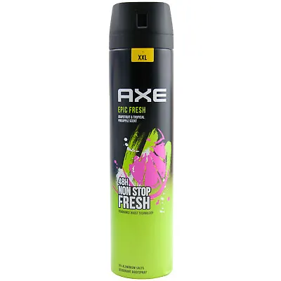 £12.22 • Buy Axe Deodorant Spray EPIC FRESH 1 X 250ml 48H Protection XXL 0% Aluminum Salt Body Spray