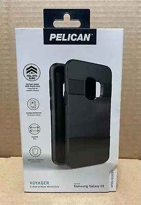 Galaxy S9 Case Pelican Voyager Military Grade Screen Protector And Holster Black • $13.05