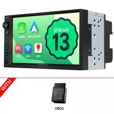 OBD+Eonon UA13 7  Double Din Android 13 2+32G Car Stereo Radio GPS Audio RDS AUX • $259.99
