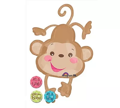 Welcome Baby SuperShape Monkey Balloon  • $6.48