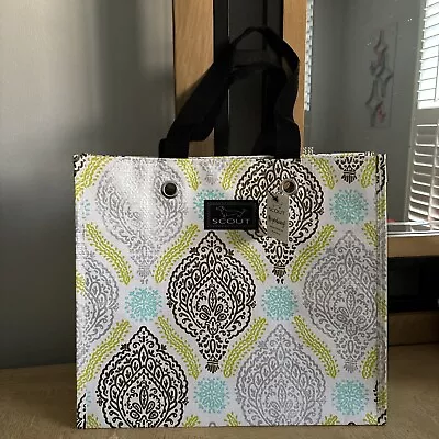 Scout Bag Tote Silver Gold Lime Aqua Paisley Design Gift Dachshund Carry On Cute • $4.99
