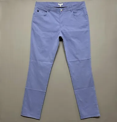 Peter Millar Crown Sport Performance 5 Pocket Pants Men Sz 38 X 34 Blue • $76.49