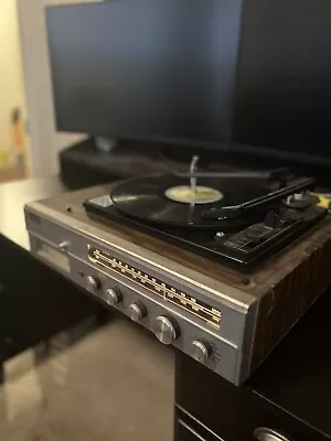 ATTIC FIND: Seville 5611 FM/AM Radio 8 Track BSR Record Player Turntable • $195