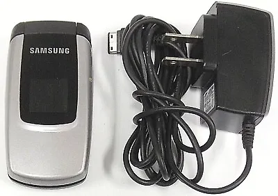 Samsung SGH-T201G - Silver And Black ( Net10 ) Rare Flip Cell Phone - Bundled • $18.69