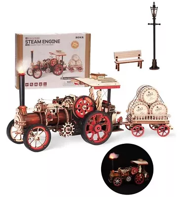 ROKR 3D Puzzle For Adults Steam Engine Tractor Locomotive Model Kit NIB • $65.99