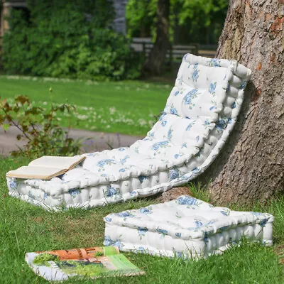 Outdoor Garden Furniture Cushions Waterproof Seat Bench Pads Alfresco Dining • £27