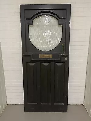 Reclaimed Victorian Edwardian Wooden Panel External Front Door 2130 X 915mm • £700