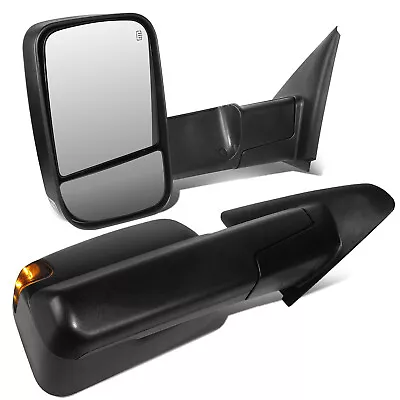 Fit 02-09 Dodge Ram 1500 2500 3500 Power Heated Towing Mirrors Pair W/LED Signal • $139.88