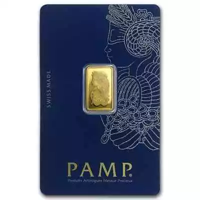 2.5 Gram Gold Bar - PAMP Suisse Lady Fortuna Veriscan® (In Assay) • $225.44