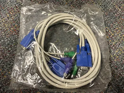 Copartner Computer KVM PS/2 Cable E119932 30V AWM 20276 Lot Of 2 - NEW • $12.99