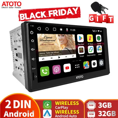 ATOTO S8 Premium 7  2Din Car Stereo In-Dash GPS Wireless Android Auto/CarPlayBT • $499.90