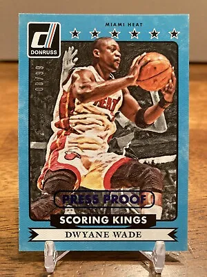 2014-15 Panini Donruss Scoring Kings Press Proof Blue DWYANE WADE /99 #3 • $4.99