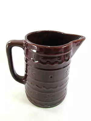 Vintage Marcrest Stoneware Daisy Dot 8  Pitcher  Oven Proof Made In USA • $13.52