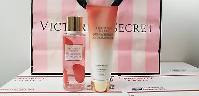 Victoria's Secret Strawberries & Champagne Fragrance Mist & Fragrant Lotion Set • $19.99