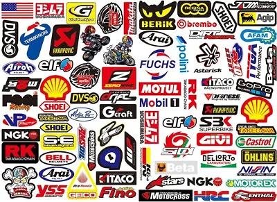 80Pcs JDM Stickers Pack Helmet Racing Motorcycle Motocross ATV Vinyl UTV Decals • $8.99