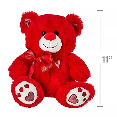 $14.50 • Buy Teddy Sweetheart Bear Day Valentines 2023 Celebrate Way 15in Red Plush Gift Love