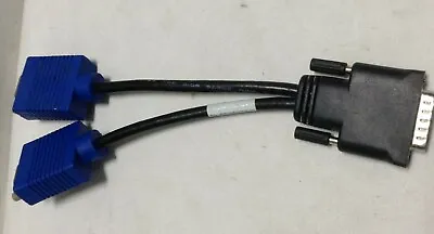 £3 • Buy  Molex DMS-59 To Dual 2 VGA Splitter Adapter Cable Lead HP Dell Monitor REF:T87