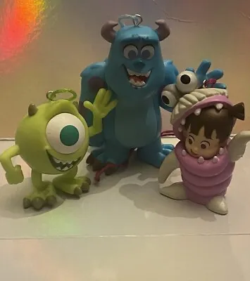 Disney Boo Mike Wazowski And Sully Monsters Inc Christmas Ornaments • $19.95