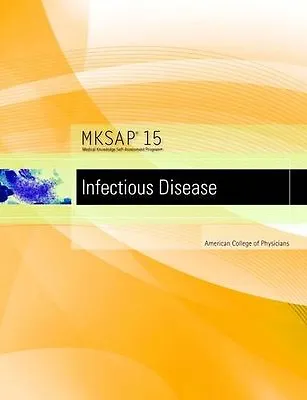 $4.22 • Buy MKSAP 15 Medical Knowledge Self-assessment Program: Infectious Diseases By Ameri
