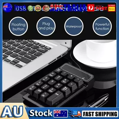 19 Keys USB Wired Numeric Keyboard Mechanical Hand Numpad For Notebook PC • $12.17