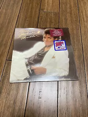 MICHAEL JACKSON Thriller Orig 1982 New  SEALED Epic LP 2nd PRESS 2 HYPE STICKERS • $150