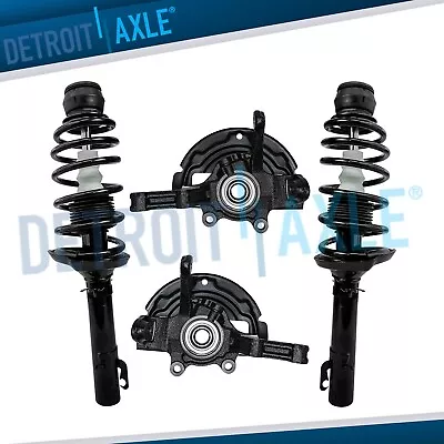 Front Knuckle Wheel Hubs Struts Coil Springs For 1999-2005 VW Beetle Golf Jetta • $260.74