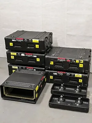 19  3U Double End Aluminium Shock Rack Mount Transport Flight Storage Case Box  • £199.99