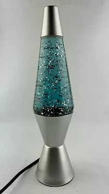 Lava Lamp Cone Silver Glitter Motion 14  Model 2000 WORKING • $39.99