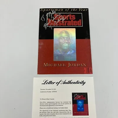 Michael Jordan Signed 1991 Sports Illustrated Magazine Cover PSA DNA COA • $2245.50