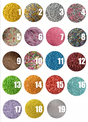 £2.95 • Buy Sugar Strands Glimmer Edible Sprinkles Cake Cupcake Cake Pops Topper 19 Colours