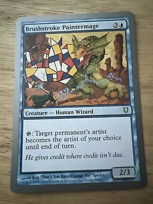 Mtg - Brushstroke Paintermage - Unhinged - Lp • £1.25