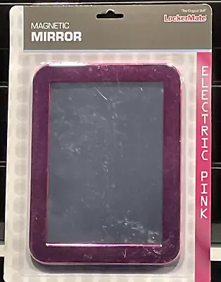 Lockermate Girls Magnetic Locker Mirror 7  X 5  - Electric Pink - New • $7.99