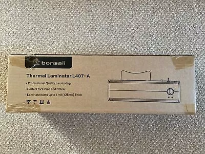 Bonsaii L407-A Thermal Hot & Cold  Laminator A4 CS - Mint In Box. • £11.99