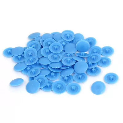 12mm Dia Plastic Phillips Screw Cap Hole Plugs Dust Proof Covers Blue 100pcs • £3.80