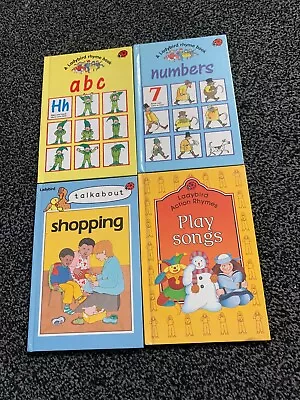 4x Ladybird Books Job Lot Bundle Action Rhymes /ABC / Numbers / Shopping • £9.99