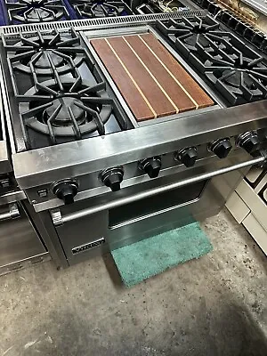 VIKING VDSC3654GSS - 36  PRO Dual Fuel Range Oven 4 Burners Griddle Stainless • $4200