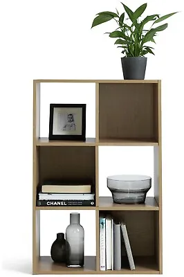 Squares 6 Cube Storage Unit - Oak Effect • £42.99