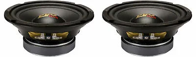 NEW (2) 6.5  Woofer Speakers.Replacement.4 Ohm.Drivers.6-1/2.mid-bass.PAIR.6.5in • $68