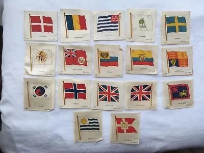 £10 • Buy 17 X BDV Silk Cigarette Pictures - Flags - Series 10