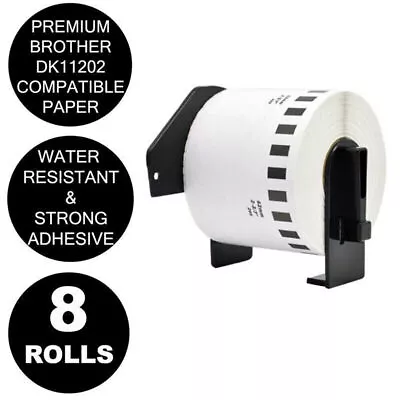 8 Rolls Compatible Brother DK-11202 White Label For QL-570 QL-700 62x100mm PP500 • $36.46