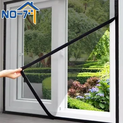 Window Mosquito Net Self-adhesive Anti Mosquito Door Mosquito Mesh DIY Free • $5.65