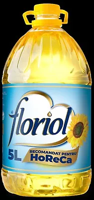 FLORIOL Pure Sunflower Oil 5 Litre Cooking Frying Baking Salad Vegetable • £13.89