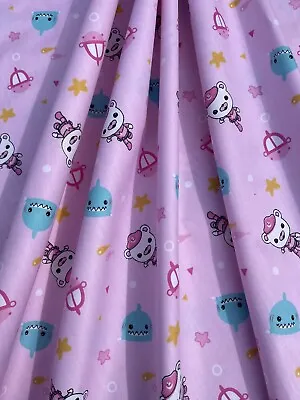 Octonauts Cotton Fabric. Small Print. Pink Color. BTY • £11.52