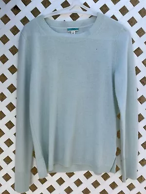 J Crew Cashmere Sweater  Womens Crew Neck Long Sleeve Seafoam Small • $29